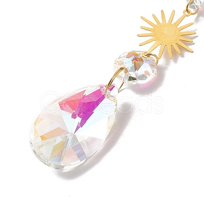 Hanging Suncatcher HJEW-D002-10G-1