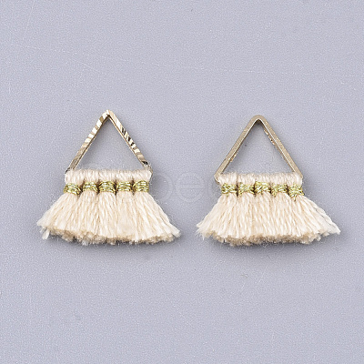 Polycotton(Polyester Cotton) Tassel Charms Decorations FIND-S302-10L-1