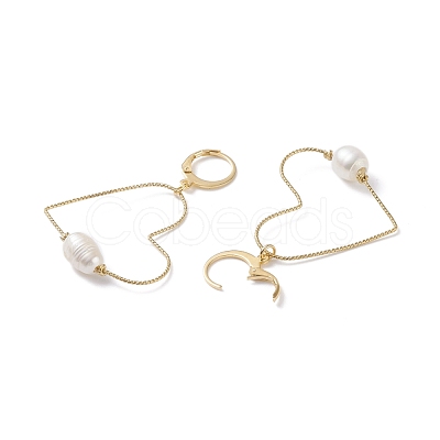 Large Heart Wire Dangle Hoop Earring EJEW-JE04724-04-1