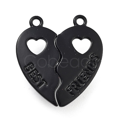 Alloy Enamel Split Pendants ENAM-P255-01B-1