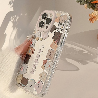 Cat Mirrored Axrylic Mobile Phone Cover PW-WG472D8-09-1