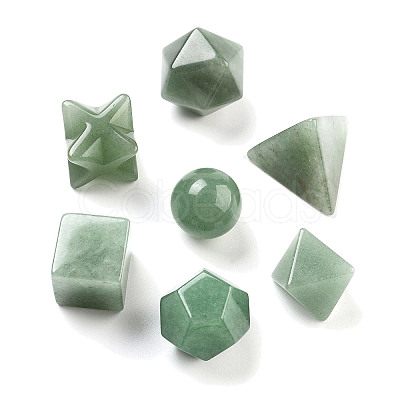 7Pcs Natural Green Aventurine Beads G-H007-05E-1