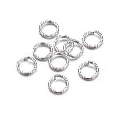 304 Stainless Steel Jump Rings X-STAS-E464-09K-S-1