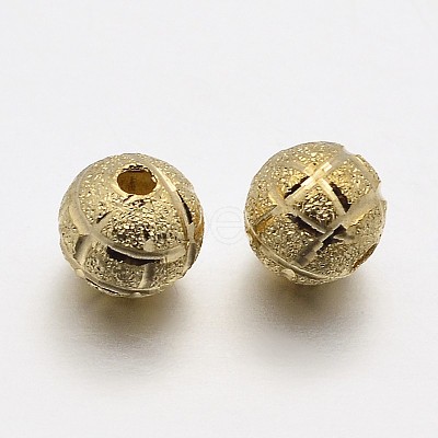 Round Brass Beads KK-N0061-03G-6mm-1