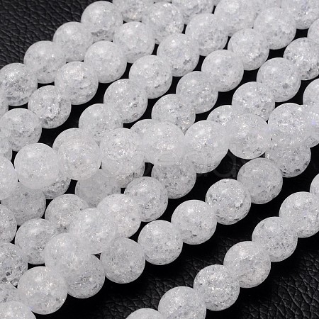 Synthetic Crackle Quartz Beads Strands GBA092-10MM-1