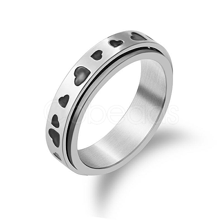 Titanium Steel Rotating Fidget Band Ring MATO-PW0001-059C-01-1
