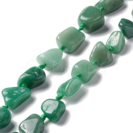 Natural Green Aventurine Beads Strands G-B024-10-1