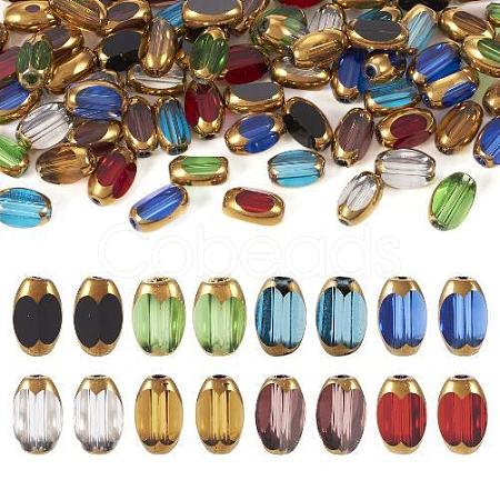  80Pcs 8 Colors Electroplate Glass Beads Strands EGLA-TA0001-21-1