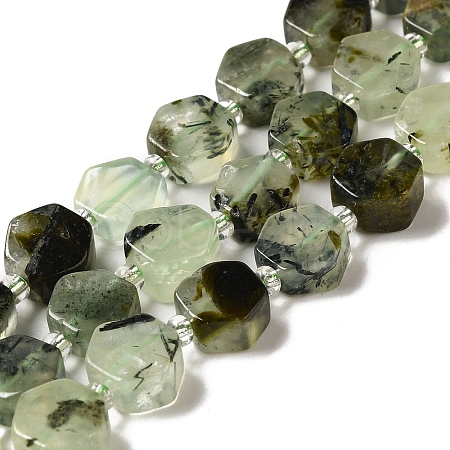 Natural Prehnite Beads Strands G-P534-A01-02-1