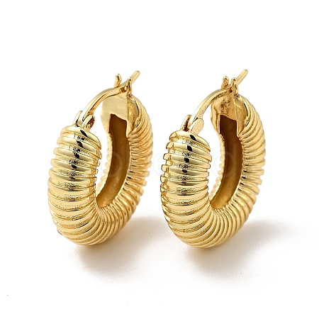 Rack Plating Brass Croissant Hoop Earrings for Women EJEW-F288-18G-1