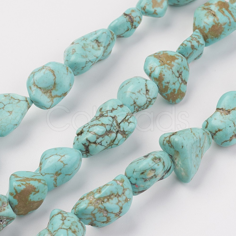 Cheap Natural Green Turquoise Beads Strands Online Store - Cobeads.com