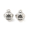 Tibetan Style Alloy Pendants, Cadmium Free & Lead Free, Bell Charms, Antique Silver, 11x9.5x8mm, Hole: 1.6mm, about 507Pcs/1000G