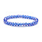 Fashionable Faceted Rondelle Glass Beads Stretch Bracelets for Women Girls Gift