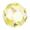 Preciosa&reg Crystal Beads, Czech Crystal, 451 19 602 Round, Jonquil, 5mm