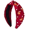 Alloy Cloth Hair Bands for Women, Red, 175x140x70mm