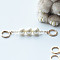 Acrylic Bag Extender Chain, with Zinc Alloy Spring Gate Rings, Bag Straps Replacement Accessories, Beige, 16cm