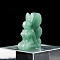 Natural Green Aventurine Sculpture Display Decorations, for Home Office Desk, Butterfly Girl, 15x35mm