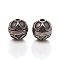 304 Stainless Steel Beads, Round, Antique Silver, 9.5mm, Hole: 2mm