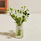 Resin Bouquet Vase, Micro Landscape Home Dollhouse Accessories, Pretending Prop Decorations, White, 20x80mm