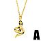 Fashionable Snake Pendant Necklace for Women, Retro and Versatile Sweater Chain, Golden