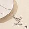 Stainless Steel Trinity Knot Pendant Necklaces, Cable Chain Necklaces for Women