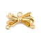 Alloy Chandelier Component Links, Bowknot, Golden, 12.5x20x4.5mm, Hole: 1.4mm and 2mm