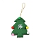 Christmas Party Accessories, Fabric Pendants, Christmas Tree, 155x76x13.5mm