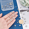 Unicraftale 40Pcs 4 Style 316 Surgical Stainless Steel Spacer Beads RB-UN0001-07-5