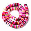 Handmade Polymer Clay Beads Strands CLAY-R089-8mm-152-3