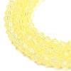 Baking Painted Transparent Glass Beads Strands DGLA-F029-J2mm-06-4