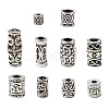 Kissitty Tube Hollow Tibetan Style Alloy Beads TIBEB-KS0001-04AS-3