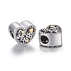 Hollow 925 Sterling Silver European Beads OPDL-L017-051TASG-2