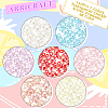 ARRICRAFT 140Pcs 7 Colors Transparent Crackle Acrylic Pendants TACR-AR0001-07-4