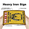 Vintage Metal Tin Sign AJEW-WH0189-319-3