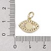 Real 18K Gold Plated Brass Micro Pave Cubic Zirconia Charms KK-L209-071G-01-3