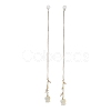 Natural Pearl Ear Studs EJEW-P256-47G-1