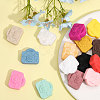 CHGCRAFT 15Pcs 15 Colors Food Grade Eco-Friendly Silicone Beads SIL-CA0001-99-5