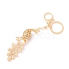 Alloy Rhinestone Keychain PW-WG42533-04-2