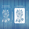 Plastic Drawing Painting Stencils Templates DIY-WH0396-0098-2