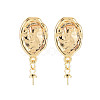 Rack Plating Brass Stud Earring Findings KK-N233-185-1