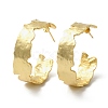 Rack Plating Brass Wave Round Stud Earrings EJEW-B027-09G-2