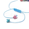 3Pcs 3 Style Moon & Star & Sun Charm Bracelets Set BJEW-JB09937-6