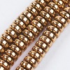 Electroplate Non-magnetic Synthetic Hematite Beads Strands G-I195-4mm-16-A-1