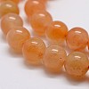 Natural Red Aventurine Bead Strands G-G735-40-6mm-A--3