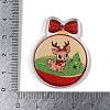 Christmas Theme Opaque Printed Acrylic Pendants SACR-S035-02C-3