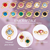 Unicraftale 24Pcs 12 Colors 304 Stainless Steel Rhinestone Connector Charms STAS-UN0041-20-5