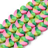 Handmade Polymer Clay Beads Strands X-CLAY-N008-002A-1