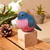 Wooden Pink Robin and Block Ornaments JX683A-4