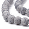 Natural Map Stone/Picasso Stone/Picasso Jasper Beads Strands X-G-T106-224-2