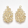 Brass Cubic Zirconia Pendants KK-S348-266-2